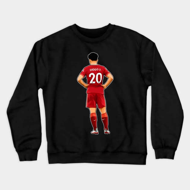 Diogo Jota #20 Stay Crewneck Sweatshirt by RunAndGow